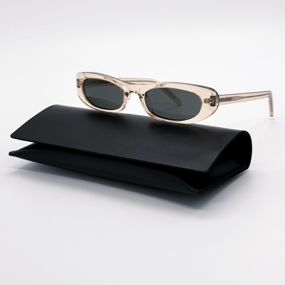 Saint Laurent Accessories - NEW SAINT LAURENT SHADE SL557 004 NUDE GREY SUNGLASSES SAINT LAURENT SL 557 004